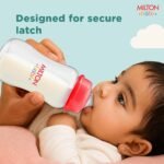 Milton Baby Narrow Neck Feeding Bottle 125 ml I Anti-Colic Design Silicone Nipple I ISI Certified I BPA Free I Free Flow Design I Includes Leakproof Cap I Sterilizer Safe I 0+ Months I Red - Image 6