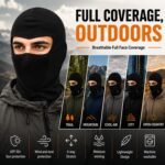 Allextreme Full Face Mask for Riders Anti-Pollution UV Sun Protection Cotton Balaclava Helmet Liner with Air Filter for Men & Women Biker Hiking Cycling Protective Bike Riding Gear (Black) - Image 4