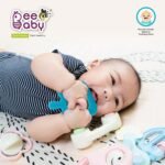 BeeBaby Teethers for 6 to 12 Months, Soft Silicone Baby Teether for Babies, BPA Free Food Grade Teething Toy with Textured Surface for Gum Relief, Infant Chew Toy with Carry Case, BIS Certified - Image 3