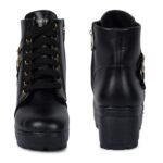 Longwalk Women Fashion Casual Boot High Ankle Heel for Girls Boot - Image 4