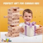 Toy Imagine 54 Pcs Wooden Tumbling Tower Game – Indoor Stacking Puzzle Blocks for Kids, Adults & Families – Fun Balancing Toy for Boys & Girls of All Ages – Party Game & Brain Teaser - Image 6