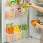 RILION 6 fridge storage boxes multipurpose containers for storage Space-saving Refrigerator Side Door Organizer for fridge kitchen Fruits, Vegetables Storage Containers- transparent - Image 3
