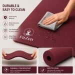 Yoga mat for Women & Men EVA Material 6mm Anti-Slip Mat for Workout|Exercise Mat For Home Gym | Yoga Mat-For Gym-Workout and Yoga Exercise (Maroon, 6mm) - Image 5