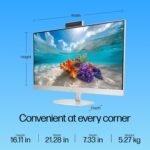 HP AIO, 13th Gen Intel Core i3-1315U,(8GB DDR4,512GB SSD) 300 nits, Anti-Glare, 23.8inch(60.5cm) FHD, Win11, M365, Office24, Shell White, 5.27kg, FHD IR Camera w/Privacy Shutter, 24-cr0901in/cr0905in - Image 9