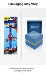 Super Hero Watch for Kids 3D Led Glowing Light with Music Tune and Protective Superhero Face Cover Birthday Gift Children Watch for Boys Student Digital Kids for School 3-12 Years Old Age - Image 7