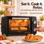 CADLEC Cruise Pro 12L Multi-Function OTG for Kitchen, 1000W Oven Toaster Griller, Bake Grill Toast, Oven for Baking, Adjustable Temperature & Timer, Black, 2 Year Warranty - Image 2