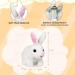 Kidology Electronic Bunny Toy for Kids | Hopping & Jumping Rabbit with Moving Ears, Nose & Tail | Soft Plush Animal Toy | Interactive Walking Toy | Gift for Boys & Girls - Image 3