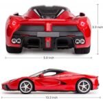 FAMOUS QUALITY Big New Look Rechargeable Remote Controlled Sports Racer Car Toy for Kids, Openable Doors, LED Lights, High Speed- Red - Image 5
