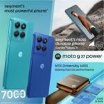 Motorola g37 Power (Pantone Capri, 4GB RAM, 64GB Storage) | MediaTek Dimensity 6400 Octa-Core Processor | 50MP AI Rear Camera | 8MP Front Camera | 6.66-inch HD+ 120Hz Display | 7000mAh Battery - Image 3