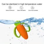 Good Bites Textured Carrot Teether 6 to 12 Months with Storage Case, BPA Free Teething Toy for Babies with Textured Surface for Soothing Gums. Babies 0-6 Months 100% Food Grade - Image 5