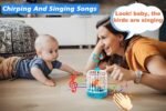 HARRY & JAMES® Talking Bird Toy Dancing Bird Toys Recording Repeat What You Said Singing & Chirping in The Bird Cage Playing Home Decor Talking Bird Toy for Kids,Boys,Girls,Childrens (Multicolor) - Image 2