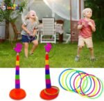Toy Imagine™ 2 in 1 Ring Toss Game for Kids – Fun Indoor Outdoor Toy for Boys & Girls Age 2-5 | Colour Recognition, Brain Development, Birthday Gift, Educational Toy for 3+ Year Old - Image 6