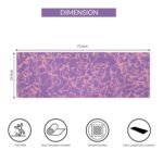 Fitness Mantra® 4mm Marble Design Anti Skid Yoga Mat for Men & Women| Qnty.-1 Pcs.|,Ethylene Vinyl Acetate,Purple - Image 4