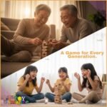 Toy Imagine 54 Pcs Wooden Tumbling Tower Game – Indoor Stacking Puzzle Blocks for Kids, Adults & Families – Fun Balancing Toy for Boys & Girls of All Ages – Party Game & Brain Teaser - Image 7