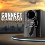 Intex 2100 Pro Auxiliary, Bluetooth Deep Bass Home Theater with Subwoofer 2.1 Channel with 55W Premium Signature Sound, Multiple Connectivity Modes, Master Remote and Sleek Finish (Black) - Image 5