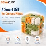 COVACURE 3D Maze Puzzle Cube with Metal Ball Inside, Transparent Handheld Marble Run Brain Teaser Game for Kids & Adults, Engaging Brain Teaser, Stress Relief Challenge (6 CM) - Image 9