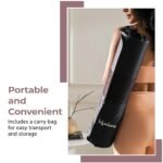 Lifelong Yoga Mat For Men & Women | 8mm Thick TPE Cushioning | Non-Toxic & Sweat-Resistant | Lightweight & Portable With Carry Bag | Home & Studio Workout Mat | Made in India (Maroon) - Image 4