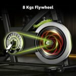 MAXPRO MP20 Spin Bike | Exercise Cycle for Home | 120KG Capacity | 8KG Flywheel | Adjustable Resistance | Silent Belt Drive | Comfortable Seat Cushion | Indoor Cardio Workout Fitness Bike - Image 5