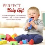 tekme Silicone Remote Teether For Baby, For 3+ Months Baby, Helps Biting Skills Development, Teething Toys For Babies And Toddlers (Blue) - Image 7