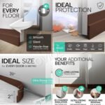 OVIOL Door Bottom Sealing Strip Self-Adhesive Under Gap Filler Rubber Dust Stopper for Home Door Gap Sealing Strip Cockroach Insect Bugs Draft Stopper Waterproof (1 MTR Pack of 1, Brown) - Image 3