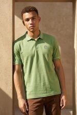 Peter England Men's Regular Fit Insignia Half Sleeve Polo T-Shirt | Cotton Rich | Premium Pique Weave - Image 5