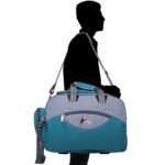 Perfect Star 65L Duffle Bag for Travelling | Lightweight Polyester Trolley Bag with Wheels | Hand Carry Travel Bag for Men and Women | Weekend Trip Luggage Bag (Teal Blue) - Image 9