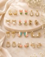 Shining Diva Fashion 12 Pairs Set Earrings for Women Girls with Stylish Organizer Box | Valentine Birthday Rakshabandhan Gifts for Girls Girlfriend Wife Sister - Image 4