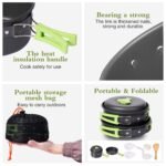 REHTRAD 8 Pcs Camping Cooking Set，Camping Accessories for Outdoor，Camping Utensils with Carry Bag，Camping Bowl Pot Pan Set - Image 7