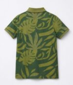 Alan Jones Clothing Boys Regular Fit All Over Printed Polo T-Shirt | Cotton Blend | Ribbed Hems | Ages 6-16 Years - Image 2
