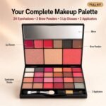 HUDA GIRL All-in-One Makeup Kit with Mirror - Includes 24 Eyeshadow Palette with Brush, 3 Eyebrow Powder, 3 Lip Gloss, 2 Applicator, Blush Contour and Highlighter Palette for Girl & Womens - Image 2