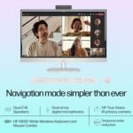 HP All-in-One, Intel Core Ultra 5 125U (16GB DDR5,1TB SSD) IPS, 300 nits, Anti-Glare, 27inch(68.6cm) FHD, Win11, M365, Office24, Shell White, 6.72kg, FHD IR tilt Camera w/Privacy shuttter, 27-cr1027in - Image 5