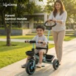 Lifelong Trike Cycle for Kids 2-5 Years - Tricycles for Boy & Girl - Baby - Bicycle for Kids - 3 EVA Wheels, & Basket for Toys -Durable Tricycle 30 kg Capacity(Blue/Black) - Image 5
