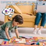 SHINETOY Wooden Tangram Puzzle for Kids 40 Pieces | Montessori Brain Teaser Blocks Game | Educational Wooden Toys for Toddlers | Color & Shape Learning Puzzle Gift for Boys & Girls Christmas Gift - Image 6
