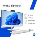 HP All-in-One, 13th Gen Intel Core i7-1355U, 16GB DDR4, 512GB SSD, FHD, 27''(68.6cm), Win 11, Office 24, Shell White, 6.42kg, cr0582in, Dual 2 W Speakers, FHD IR Camera, Anti-Glare, Desktop - Image 8
