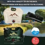 Vivue 8 Liter Collapsible Emergency Water Storage Bag with Tap for Camping, BPA Free Plastic Water Carrier Tank, Foldable Water Jug Container Bag for Travel, Hiking,Desert Survival,Outdoor Adventure - Image 2
