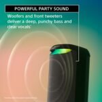 Sony New SRS-XV500 Wireless 240W Portable Bluetooth Karaoke Party Speaker |IPX4 Splash-Proof |25 Hrs Battery |Mega Bass |Built-in Power Bank |Ambient Lights |Guitar & MIC - Image 3