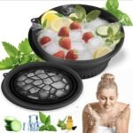 VEDORA 4 in 1 Skincare Combo Kit for Men & Women | Ice Roller + Ice Facial Bowl + Jade Roller & Gua Sha + Silicone Body Scrubber | Face & Body Care Set - Image 7