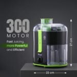 Rico 350W Electric Juicer made with Japanese Technology | ISI Marked & Fully Automatic | Portable, Compact Design, Slow Juicing Process to Extract Maximum pulpy Juice from Fruits & Vegetables - Image 3