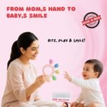 Tekme Silicone Ring Teether for Babies 3-12 Months | Made in India Baby Teething Toys | BPA Free Food Grade Silicone Teether | Sensory Chew Toy with Multiple Textures & Easy Grip Design (Pack of 1) - Image 3