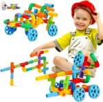 Toy Imagine 30+ Pipe Puzzle Blocks Set for Kids – Creative Building Toys for 3-8 Year Old Boys & Girls – Educational Construction Toy for Learning & Indoor Play – Multicolor Preschool Activity Game - Image 2