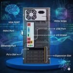 Assembled i5 Desktop PC | Core i5-3470 3rd Gen | 8GB DDR3 RAM | 256GB SSD | HDMI | VGA | Ethernet | Windows 11 Pro | Office 2024 | 2 Years Warranty | for Office & Home Use - Image 4