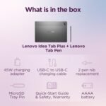Lenovo Idea Tab Plus with Pen |Wifi +5G |12.1" 2.5K Display, 800nits Peak Brightness |8GB RAM + 256GB ROM (Expandable upto 2TB)| MediaTek Dimensity 6400| 10200mAh|4 Speakers with Dolby Atmos|Luna Grey - Image 9
