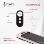 Cockatoo Smartpad 3.0 (3HP Peak) Walking Pad for Home with Remote, Max User Weight 90 Kg, Walkpad with Manual Adjustable 2 Incline Levels and 1-8 Km/Hr Speed Range, White and Pink - Image 3