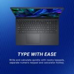 Dell 15 (Previously Inspiron), Intel 14th Gen Core i3 / Core 3 100U, 16GB, 512GB SSD, FHD, 15.6", Win 11, MSO'24, Carbon Black, 1.63Kg, [Dell 15], FHD 120Hz IPS 250 nit Display, Thin & Light Laptop - Image 8
