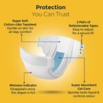 KareIn Overnight Adult Diaper Tape XL Size, Extra Large, Waist-127-165 cm 50'-65', 10 Unit, Long Protection Hour, Unisex, Quick & Even Absorption, AloeVera, Leakproof, Odor Control, Wetness Indicator - Image 5