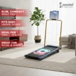 Cockatoo SmartWalk 2AHG Walking Pad for Home 2HP-3.5HP Peak, Under Desk Walk Pad with Handle, Max Speed 10Km/Hr, 3 Level Manual Incline 6 Automatic Program, Max User Weight 110Kg -Gold - Image 9