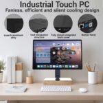 15.6" All-in-One Industrial Desktop PC Fanless, Android 12 Touchscreen Computer with Pivoting VESA Mount Rugged RK3399 Tablet, 4GB RAM 64GB ROM, 1920 x 1080 IPS, USB 3.0, Gigabit Ethernet, Type-C - Image 8