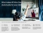 HP All-in-One PC 12th Gen Intel Core i3-1215U 24-inch(60.5 cm) FHD Desktop (8GB/512GB/Win 11/Wireless Keyboard and Mouse Combo/IR Privacy Camera/Intel UHD Graphics/MSO/Jet Black) 24-cb1802in - Image 8