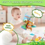 SNOWIE SOFT® Forest Cloth Books for Babies 0 to 3 Years, Sensory Book for Babies 6-12 Month with 3D Touch Feel High Contrast Dimensional, Built in Rustling Sound, Early Educational Waterproof Baby Toy - Image 4
