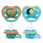 Philips Avent Ultra Air Baby Pacifier |BPA-Free | Food-Grade Silicone Nipple |Extra-Large Airholes | Narrow-Neck Design |Sterilizing Case | 80% Plant-Based | 6-18 Months | SCF087/11 - Image 2